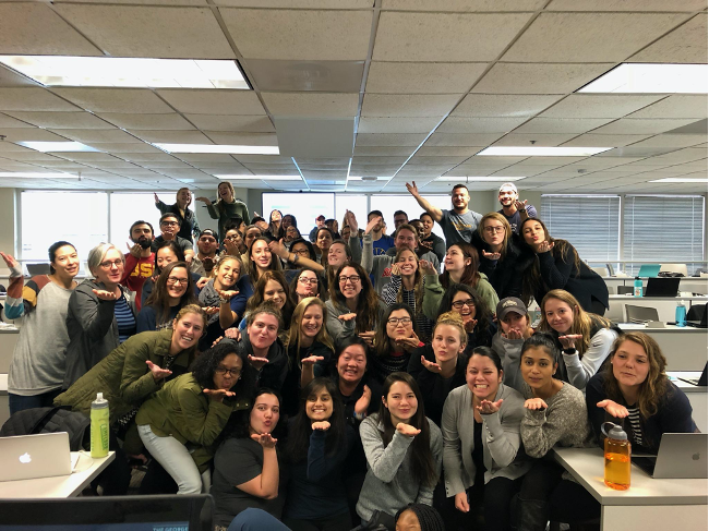 Cohort 18 sending daily pictures while Alexa was in hospital