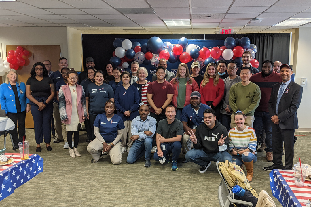 Veteran B.S.N. Students at Veterans Day Lunch