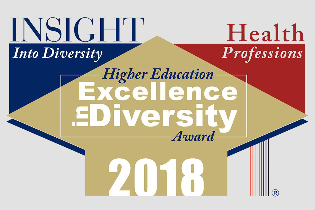 INSIGHT Into Diversity, Health Professions, Higher Education in Diversity Award, 2018