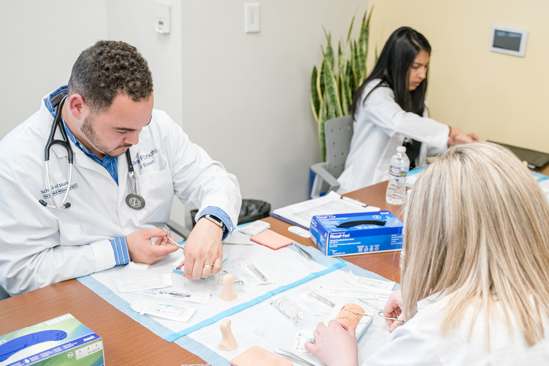 Grad students during test outs