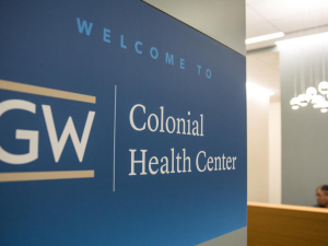 GW Colonial Health Center sign
