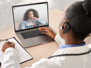 Telehealth appointment with nurse