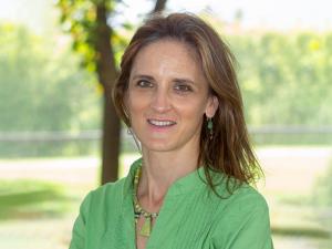 Hildegart Gonzalez standing outside