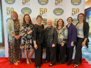 GW Nursing faculty posing in a group at the 2024 NONPF Annual Conference