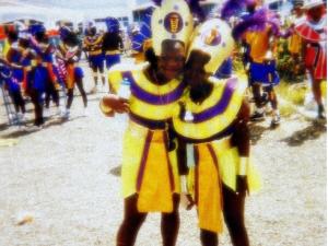 Michelle and cousin at Carnival