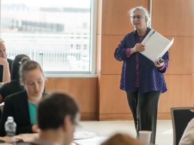 Dale Lupu giving a lecture