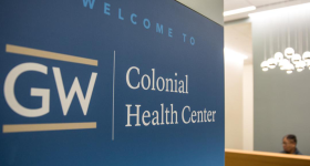 GW Colonial Health Center sign