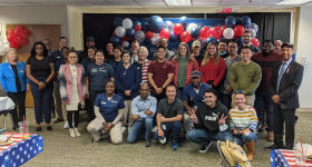 Veteran B.S.N. Students at Veterans Day Lunch
