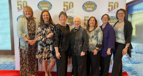 GW Nursing faculty posing in a group at the 2024 NONPF Annual Conference